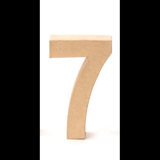 cardboard number 7 17,5x5,5cm